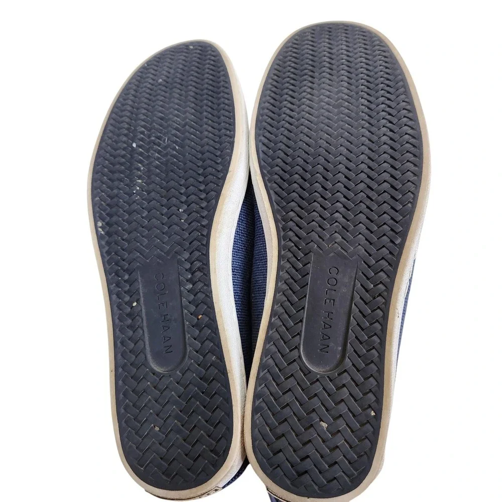 COLE HAAN Shoes Mens 8.5 Blue Pinch Maine Classic Canvas Loafer Slip On Grand.OS